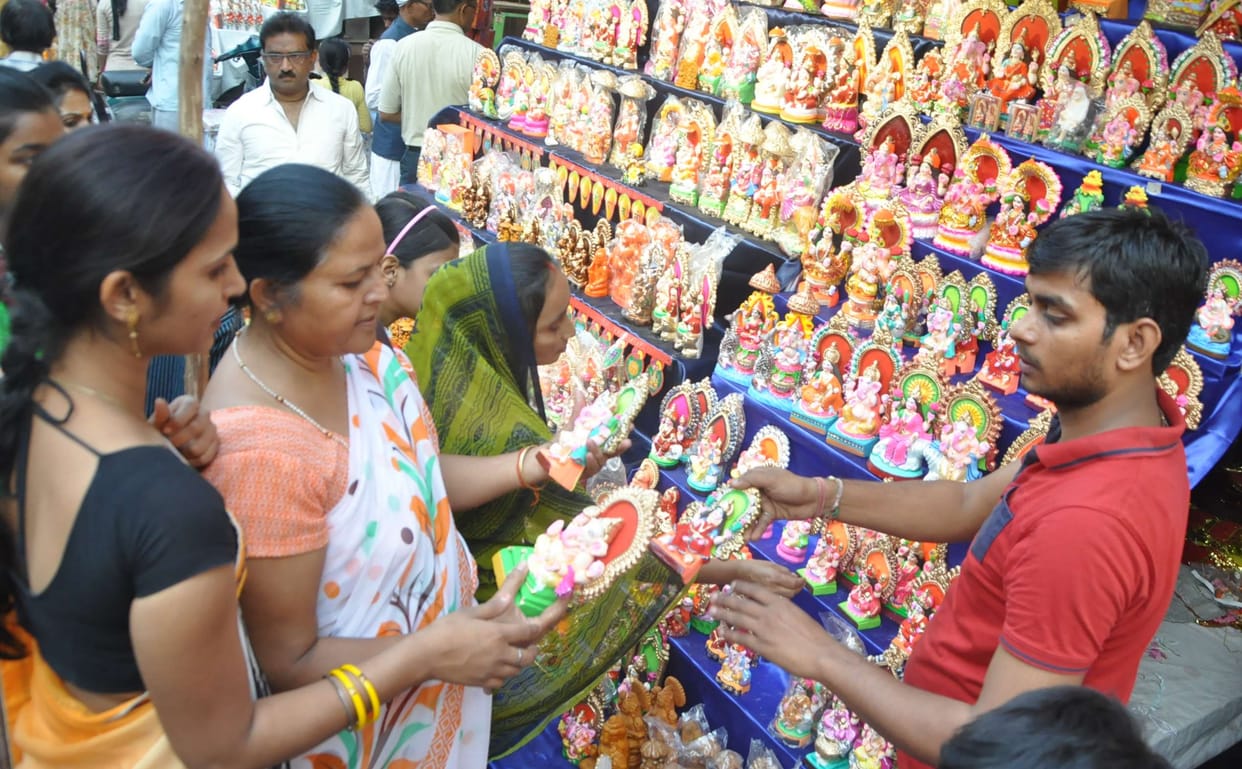 Lakshmi smiled on Dhanteras