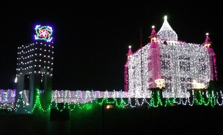 Vishavkarma temple is decorated 