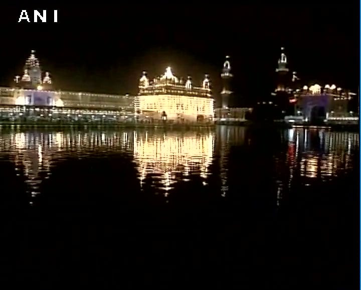 Diwali celebration at golden temple in amritsar punjab