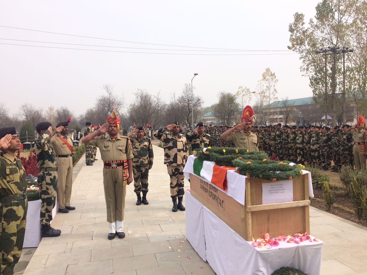 last rites to bsf jawaan nitin subhash 