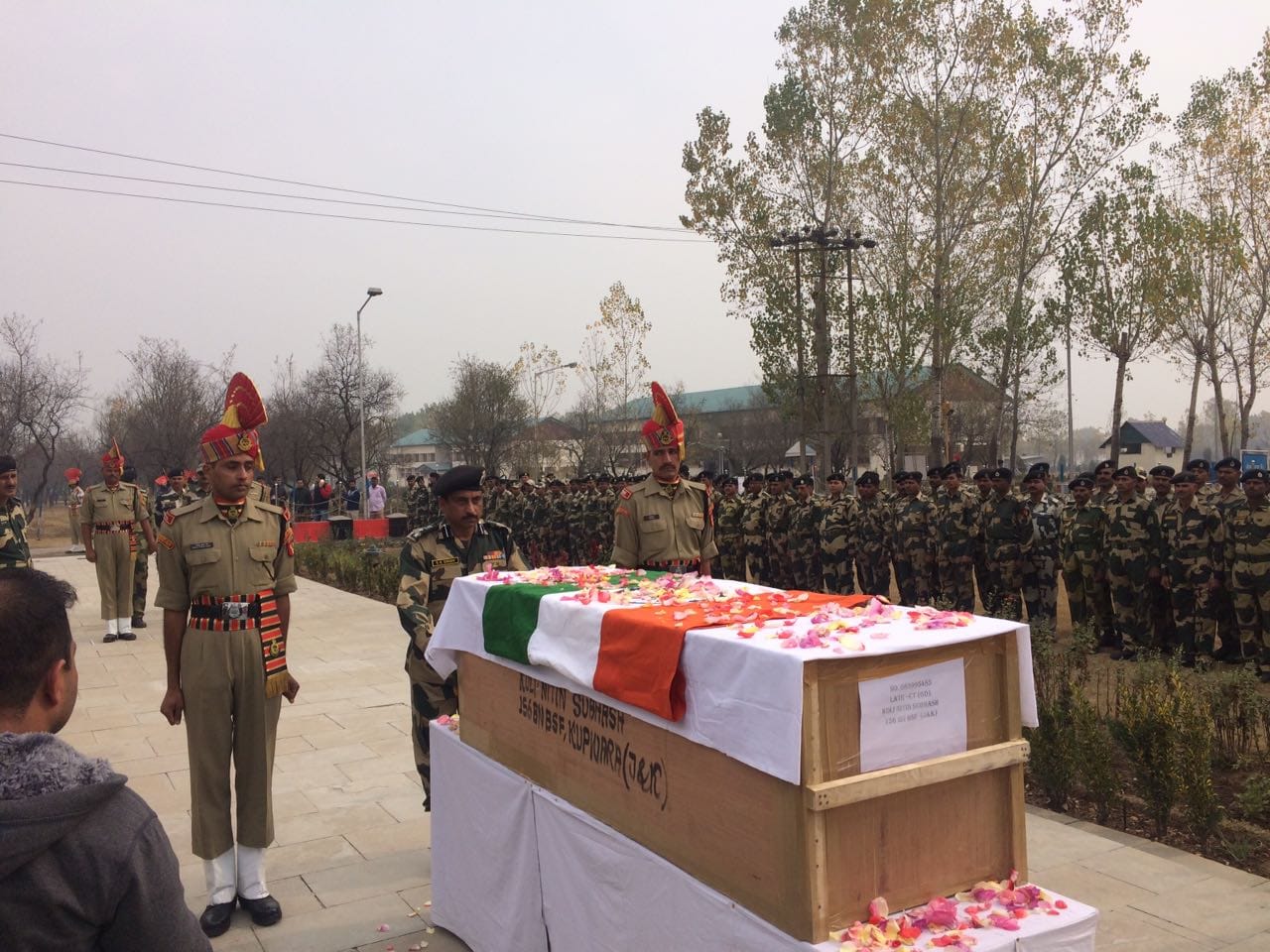 last rites to bsf jawaan nitin subhash 