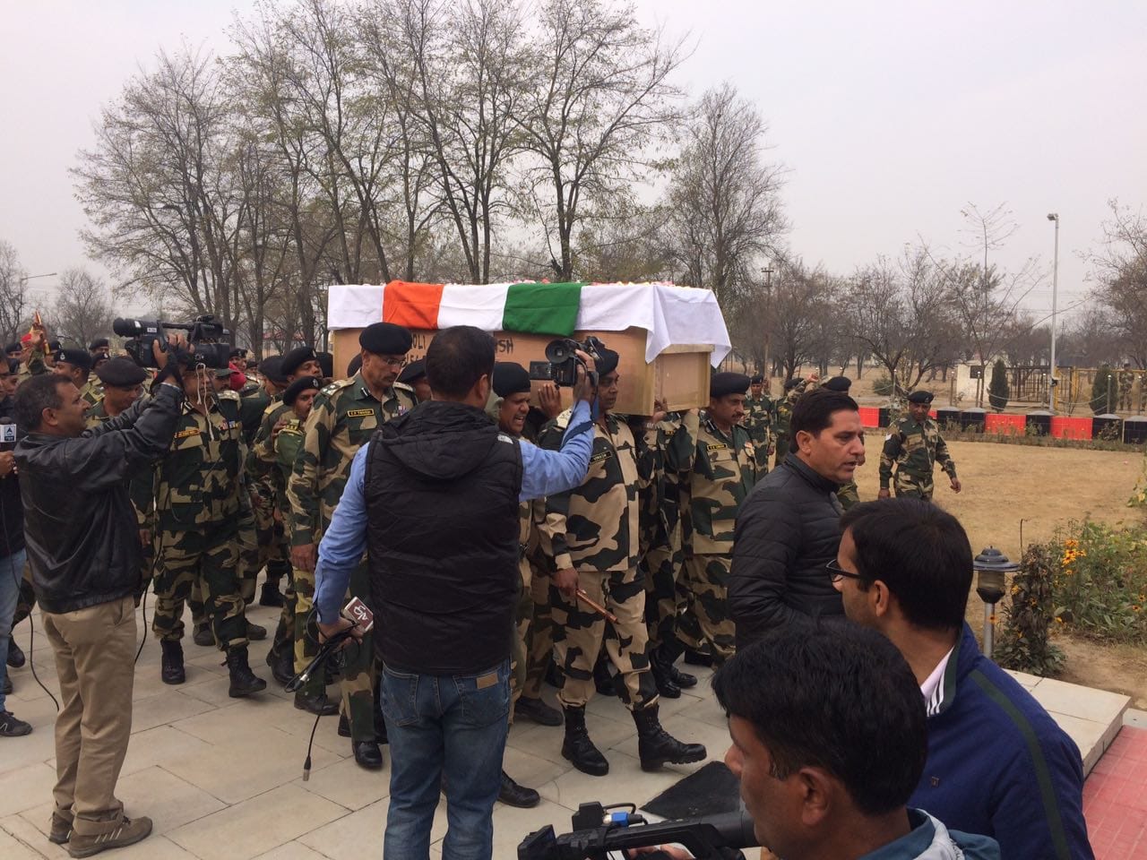 last rites to bsf jawaan nitin subhash 