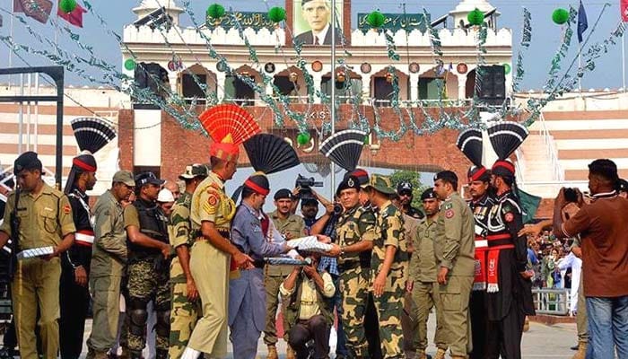 BSF, personnel at the ,Wagah border, will  not exchanged sweets with Pakistani guards,