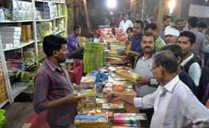 Bestselling clothes, crackers, sweets,