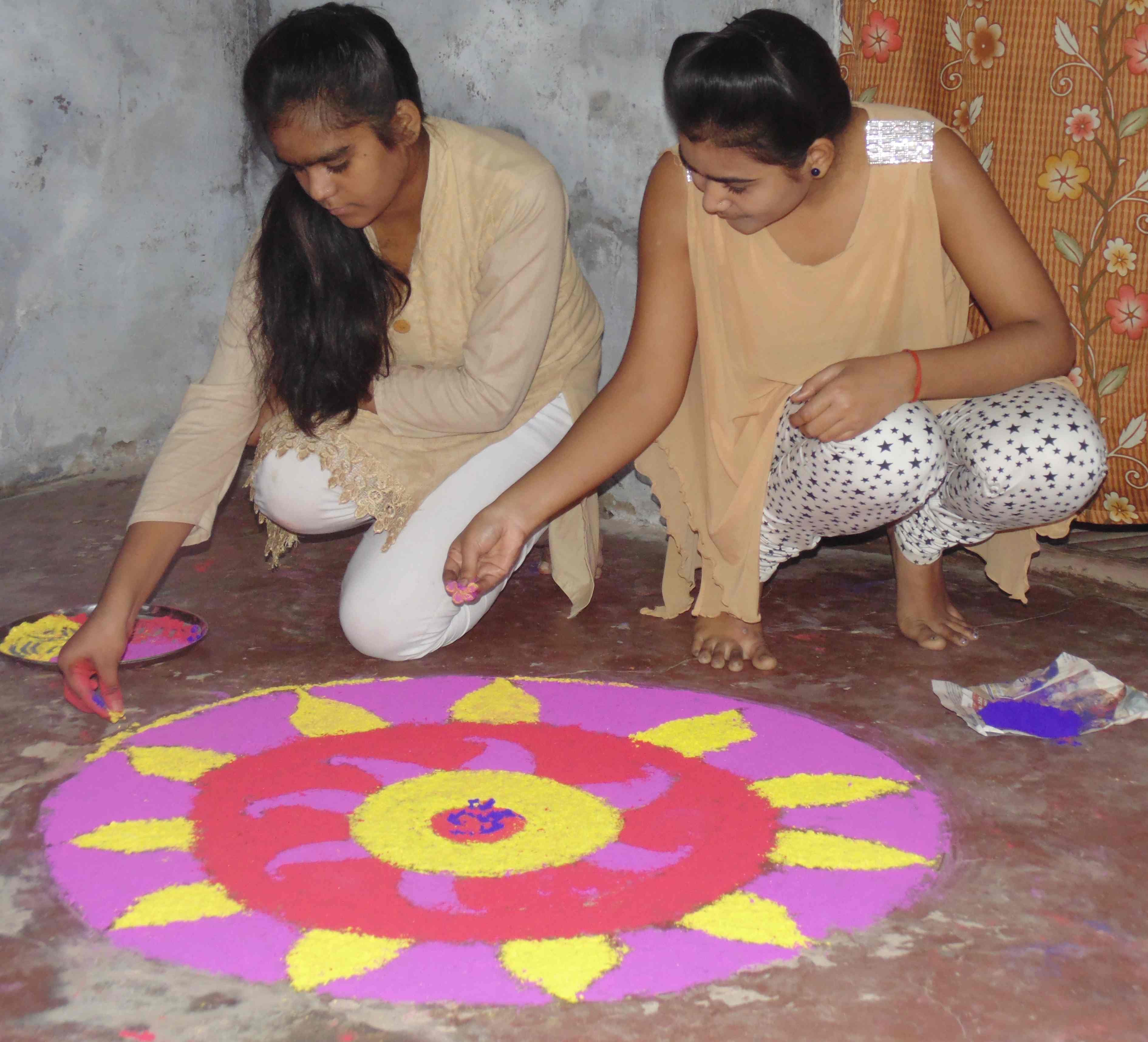 importance of rangoli on diwali