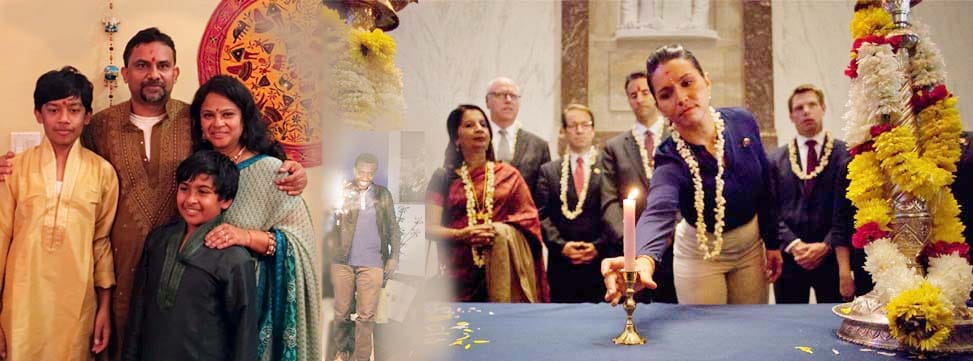 diwali Indian peaoples colored style in foriegn contries
