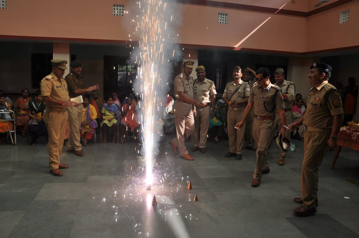 orphans and elders celebrated diwali with