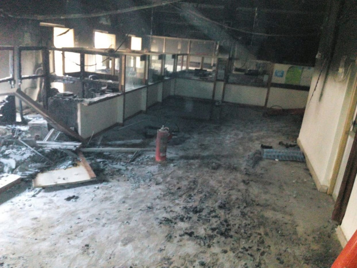 Fire in the bank