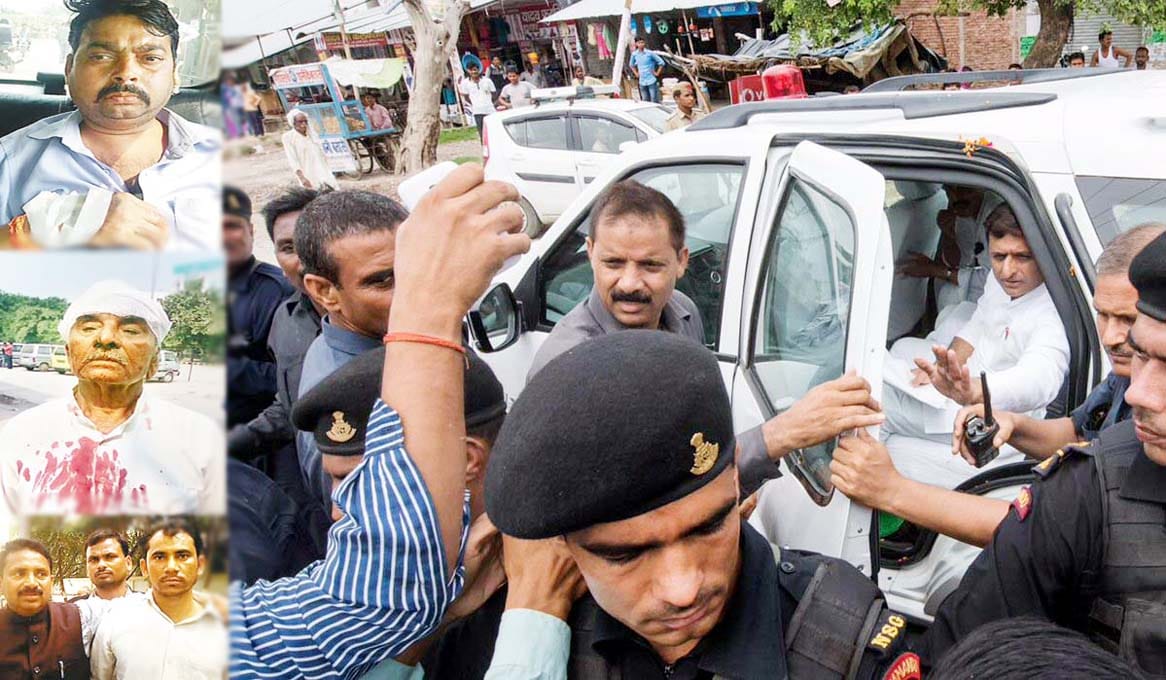 four injured in cm diwali meating