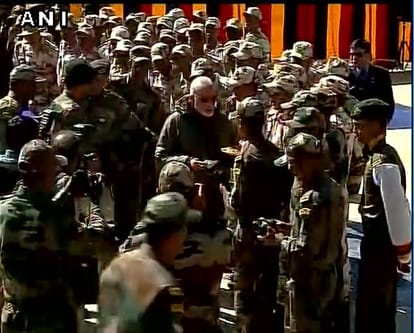 PM Modi celebrates Diwali with jawans