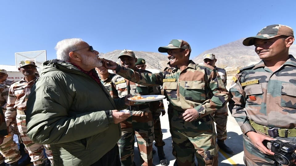 PM Modi celebrates Diwali with jawans