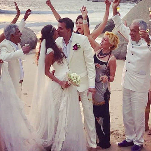 lisa haydon got married with her boyfriend