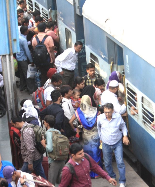 The seat had not been standing in the way trains