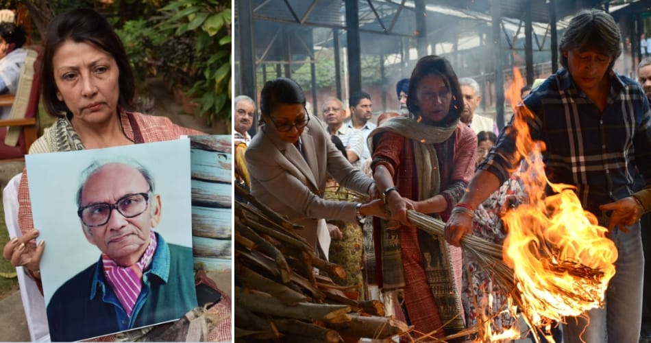 funeral of first Indian Chief Architect Manmohan Nath Sharma