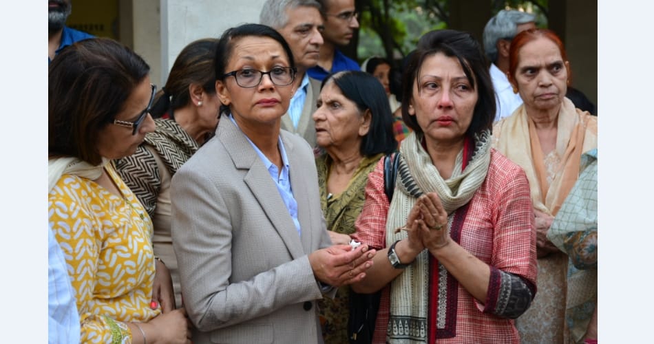 funeral of first Indian Chief Architect Manmohan Nath Sharma