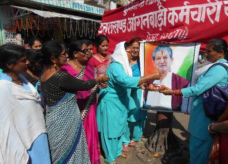 Anganwadi workers expressed such opposition
