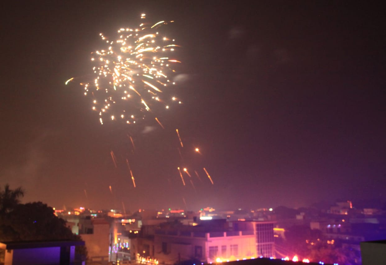 The bright city, had plenty of fireworks