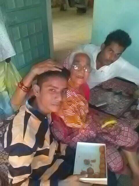 youths celebrate diwali with old age peoples