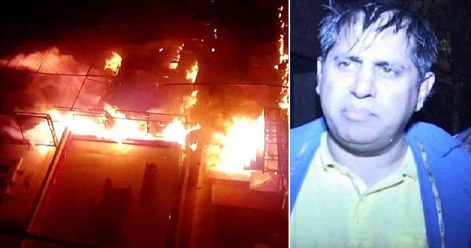 huge fire in cloth shops in ambala cantt on diwali