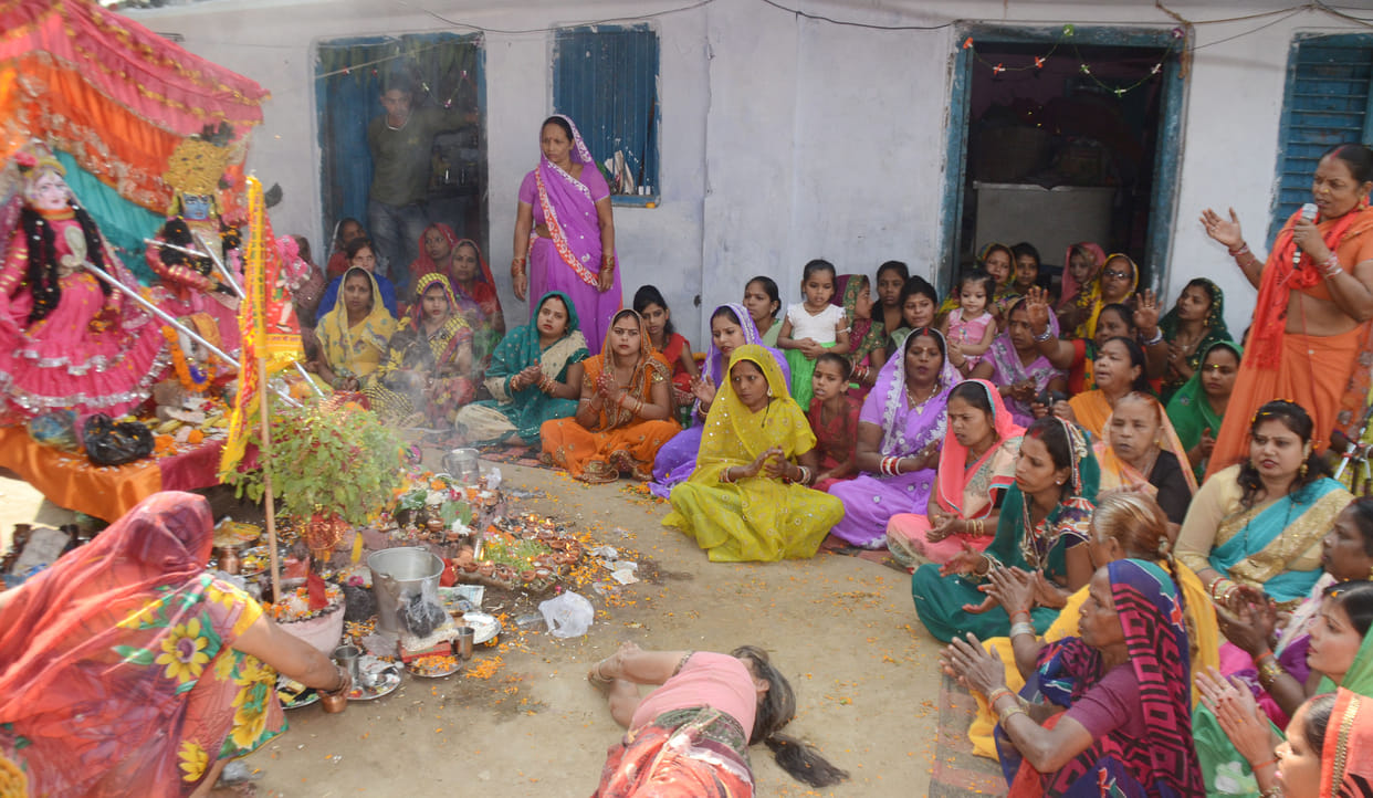 Govardhan Puja was conservatively and Annkut 