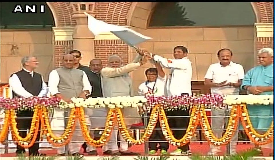  PM Modi flags off 'Run for Unity' 
