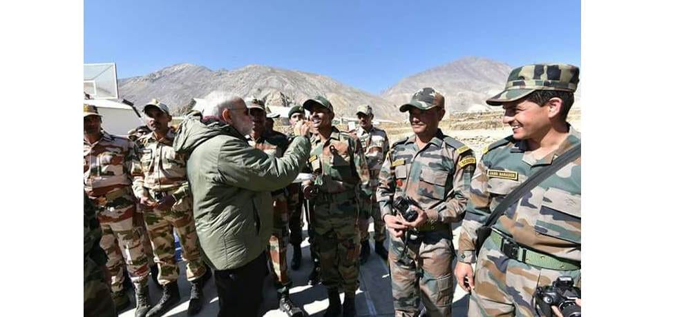 PM Narendra Modi Celebrates diwali with army and ITBP in sumdoh kinnaur himachal pradesh