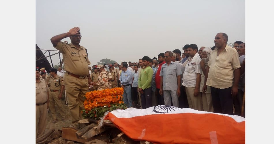 funeral of martyr deepak kumar in jhajjar haryana