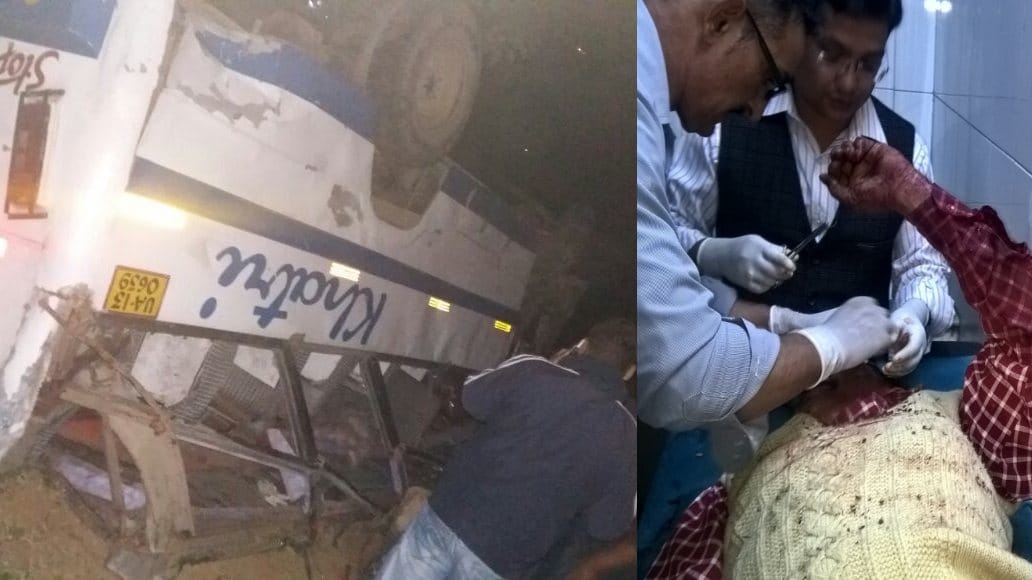 three men died in bus accident.