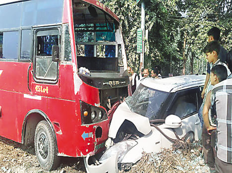 Three killed in road accidents, many injured