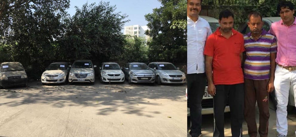 luxury cars theft gang burst, two held