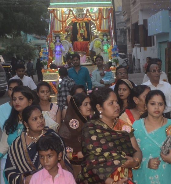 bhagavaan chitragupt kee shobhaayaatra nikaalee
