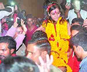 Nishtha receives a warm welcome