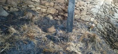 Property worth lakhs gutted in fire on the eve of diwali