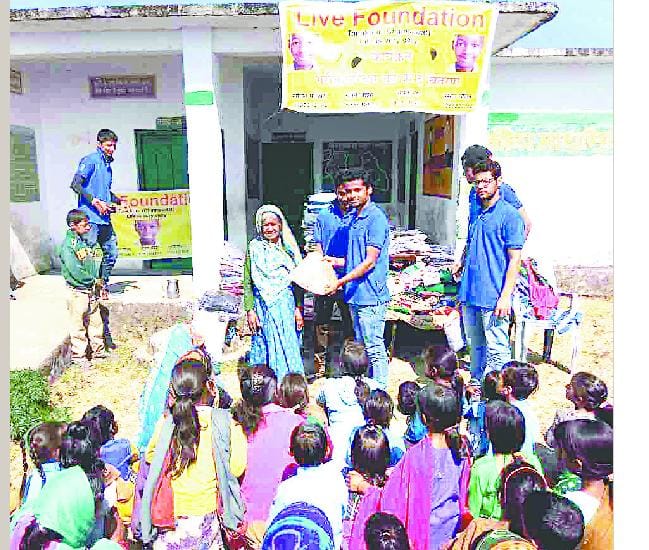 Old clothes collected and distributed to the poor