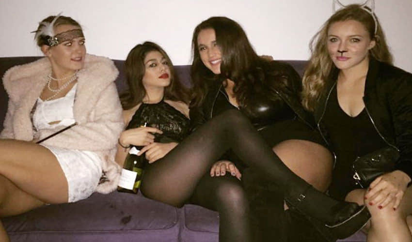 bold look of aalia ibrahim with revealing dress