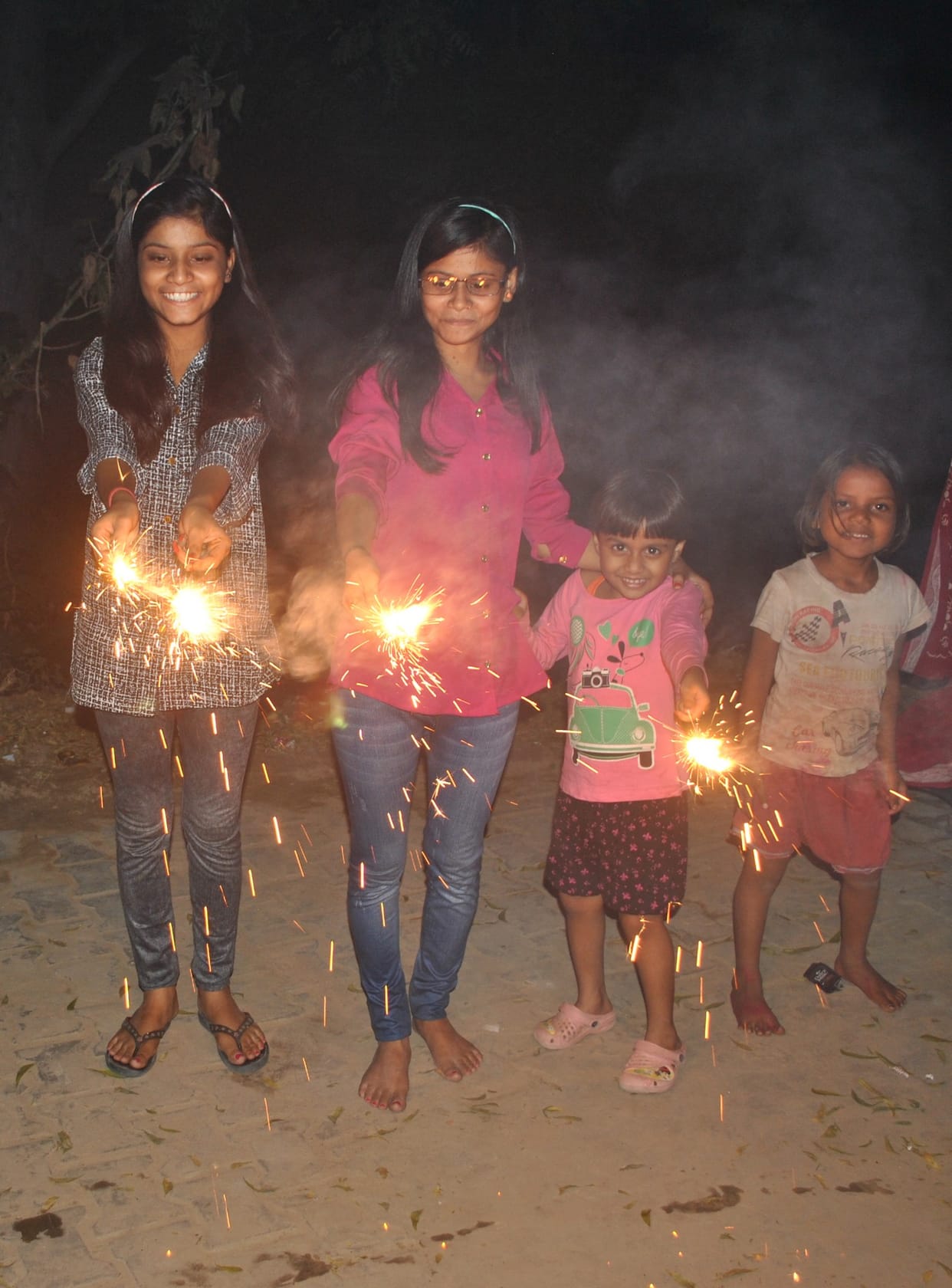 Light flame burns the Mahalaxmi capital