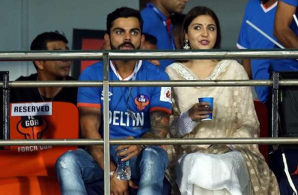 Anushka And Virat Spotted Together In an ISL Match In Goa