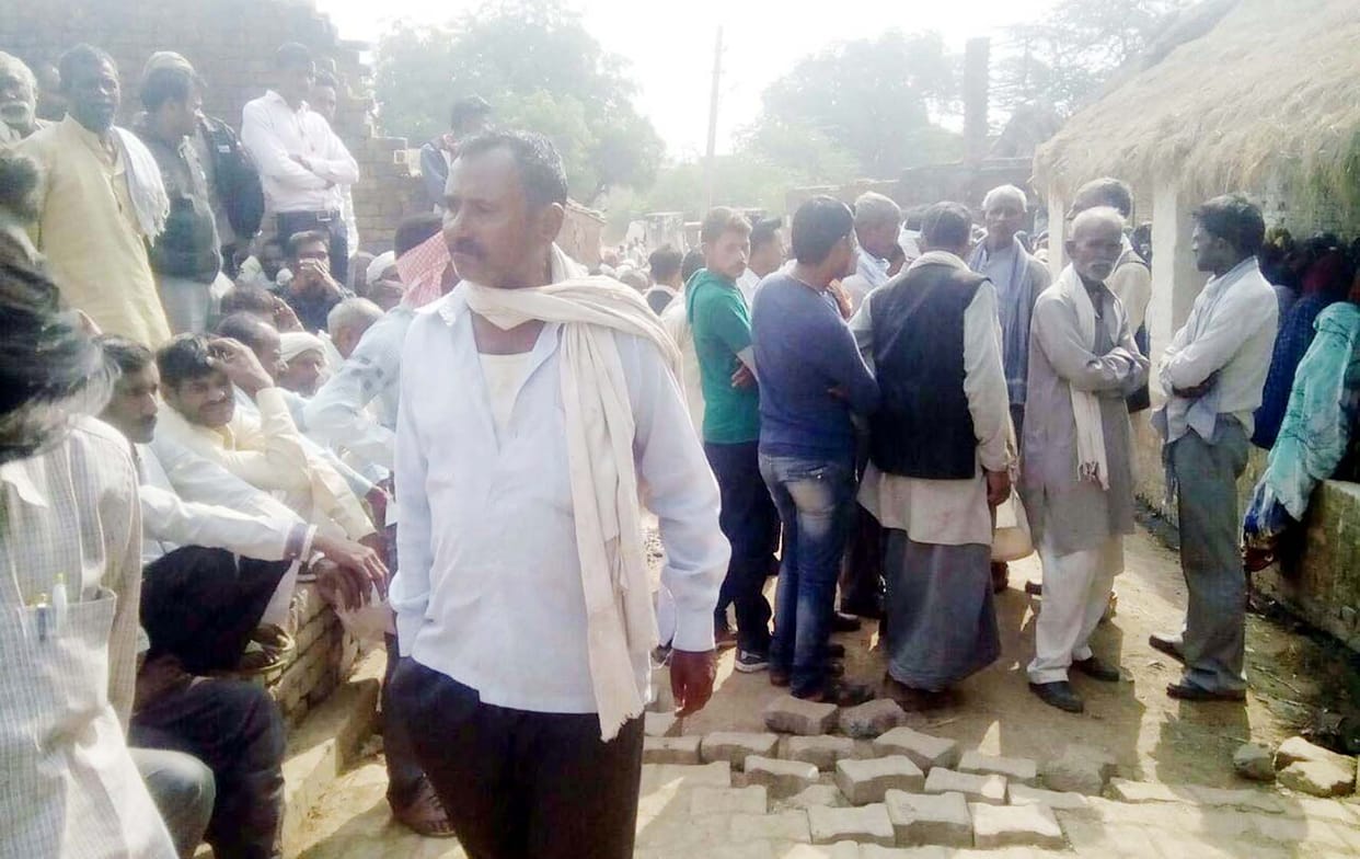munis died weeds in village were carrying peacock feathers Vrindavan