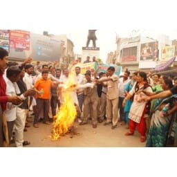 NHM, aggitation, civil hospital, health, arrest, health worker