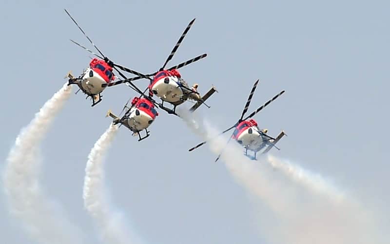 spectacular air show in bkt lucknow by air force