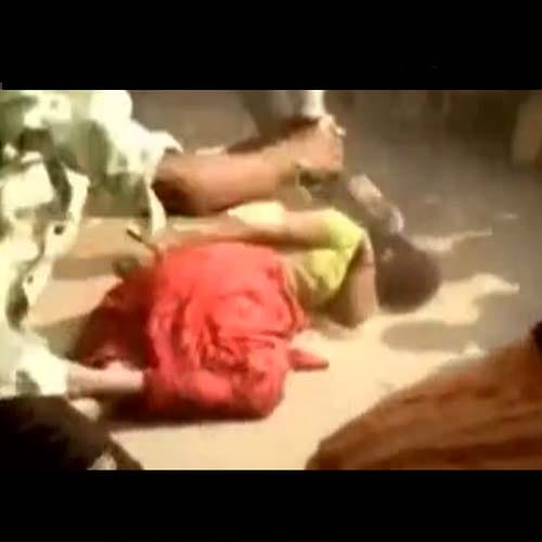 mob beaten woman in bihar beacause allegations on her that she killed her husband
