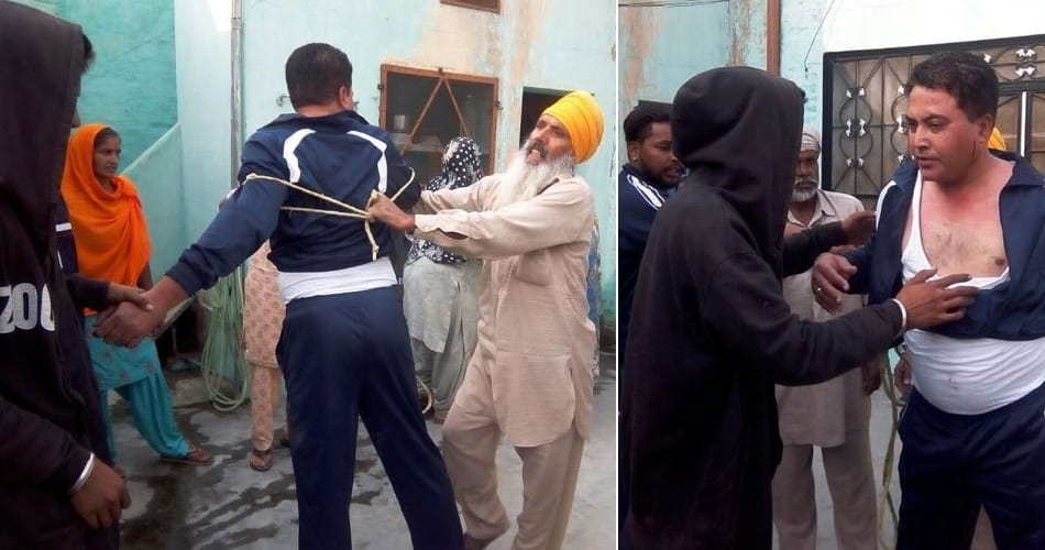 constable beaten by people due to girl friend, incident of jalandhar of punjab