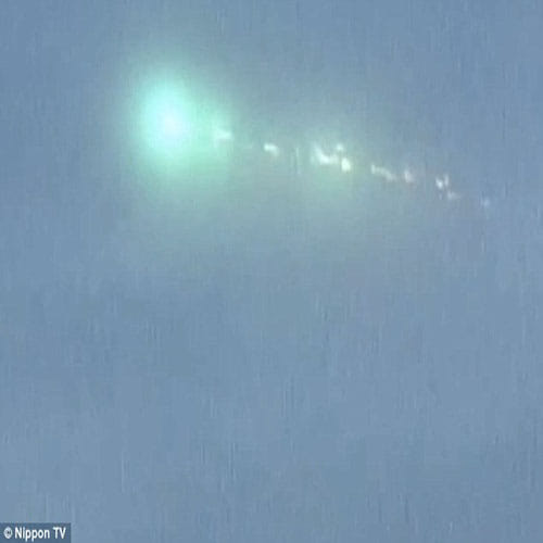 ufo like objects seen flying over japan