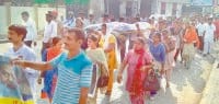 nhm, workers, agitation, against govt