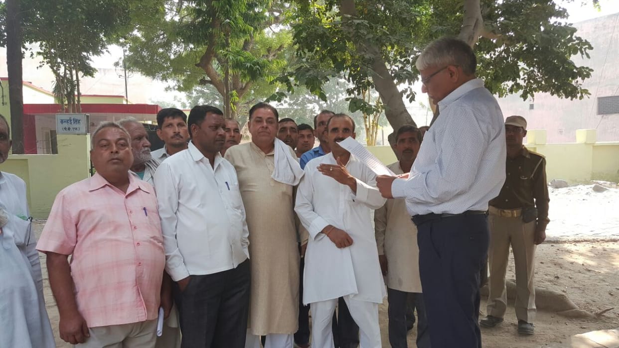 Thundered against the mill sugarcane farmers in tehsil