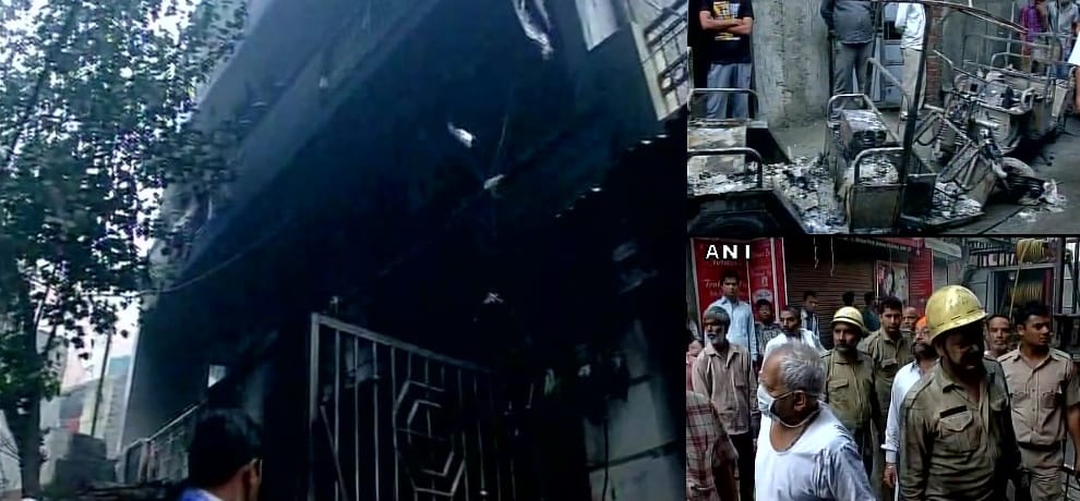  3 dead, 10 injured after fire broke out in a building in Mohan Park area of Shahdara delhi