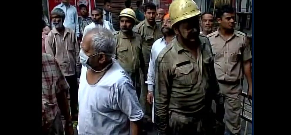  3 dead, 10 injured after fire broke out in a building in Mohan Park area of Shahdara delhi