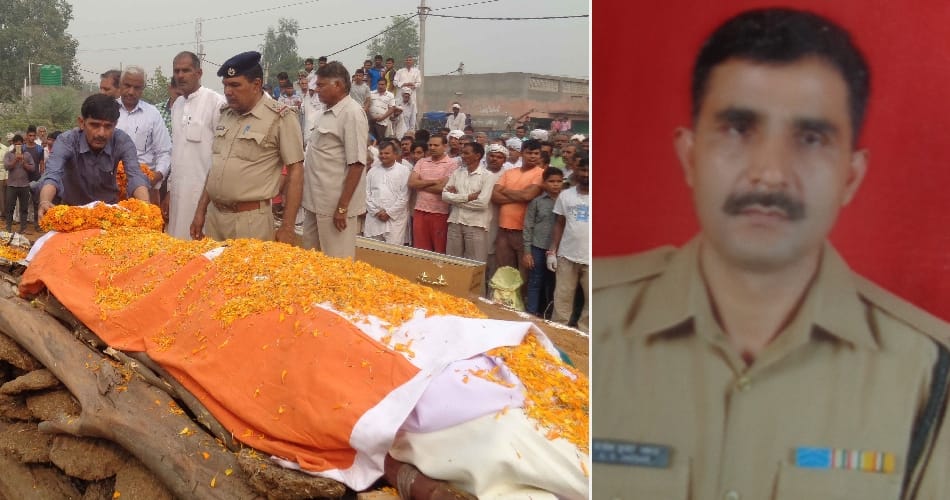 bsf soldier ashok jakhar died on duty due to heart attack, funeral in jhajjar village