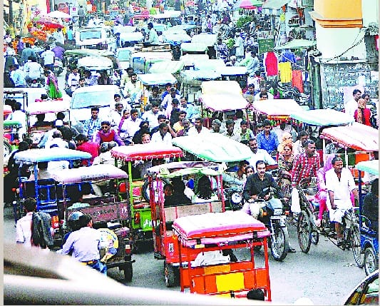 Full day city suffered from jam
