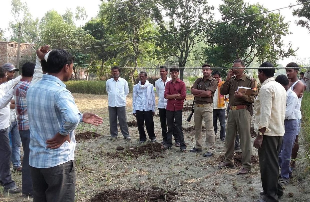 The death of the farmer from electric shock during cutting paddy crop